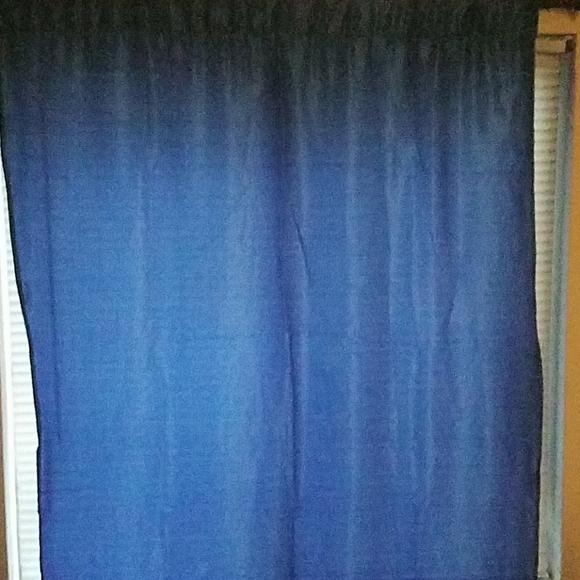 Blue sheer window curtain 42x72 - Picture 2 of 4